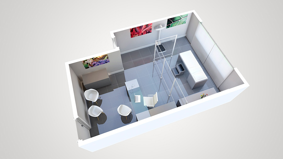 Office+Medical Center Eusebio  Sala Modelo 3D