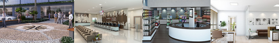 Visualizacoes para clientes Office+Medical Center Eusebio